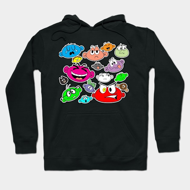 Emotional Faces Hoodie by DugglDesigns